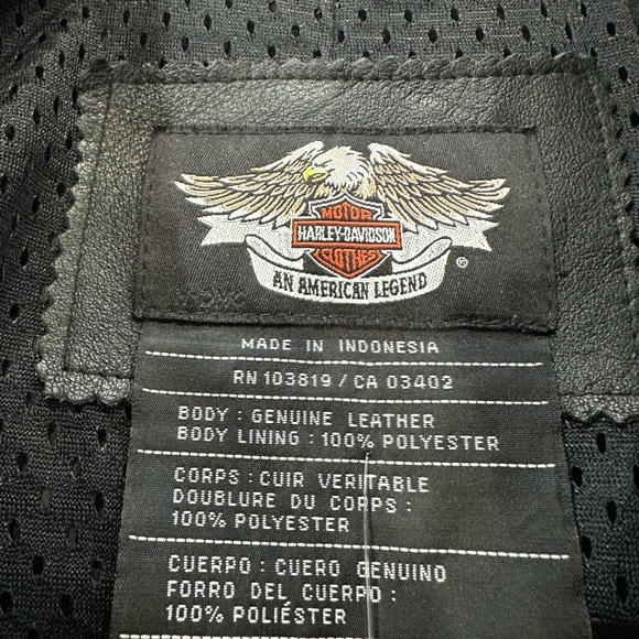 Harley Davidson Women’s CASCADE Leather Jacket Turquoise Tribal - Picture 6 of 8